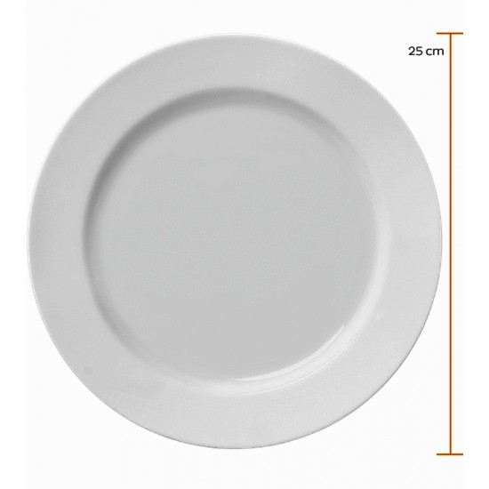 Prato 25cm Raso Capri Porcelana Germer